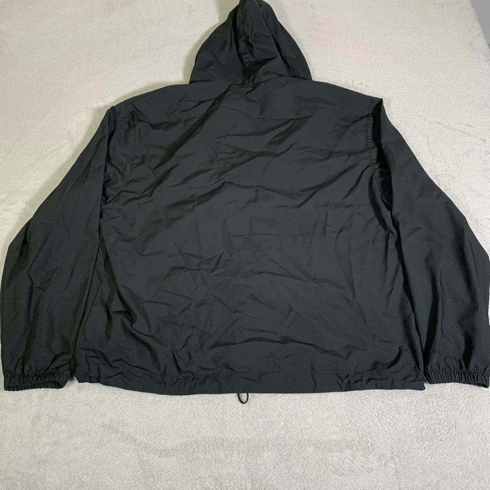 Dior Jacket Large Black Makeup Staff Uniform Hooded 1/4 Zip Pullover Anorak
